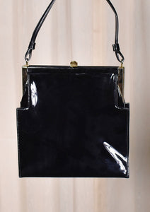 1950s Pointy Black Handbag Cats Like Us