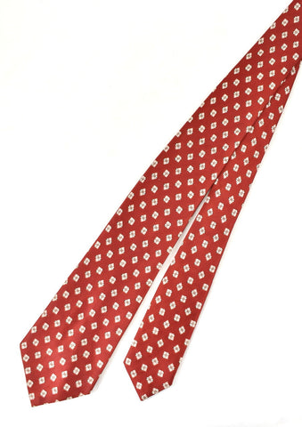 1950s Red Tiny Gift Print Tie Cats Like Us