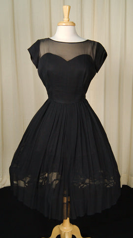 1950s Sheer Illusion Dress Cats Like Us