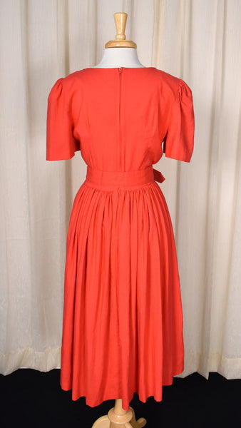 1950s Style Red Vintage Swing Dress Cats Like Us