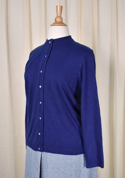 1950s Style Vintage Blue Cardigan Cats Like Us
