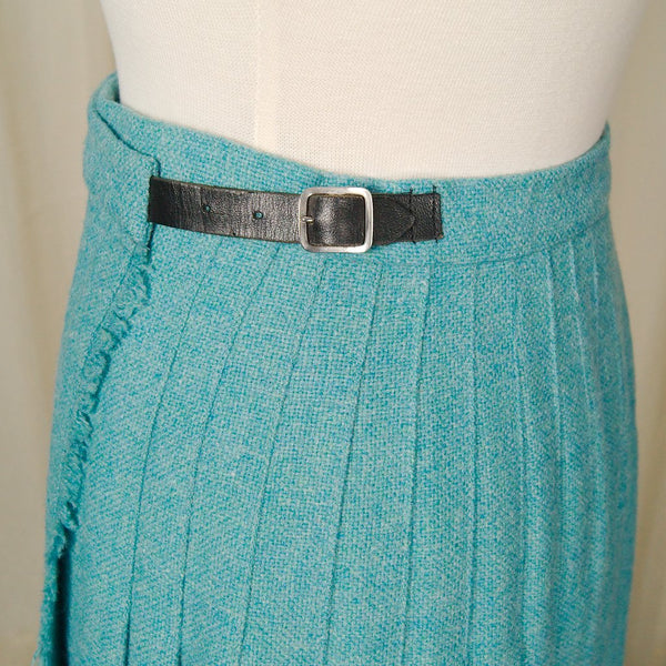 1950s Turquoise Kilt Skirt Cats Like Us
