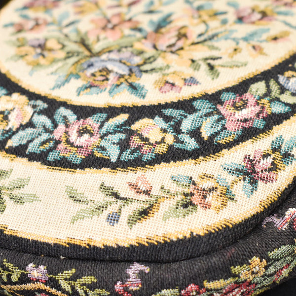 1950s Vintage Floral Tapestry Handbag Cats Like Us