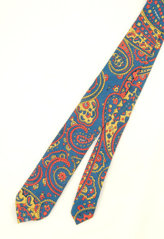 1950s Vintage Primary Paisley Tie Cats Like Us