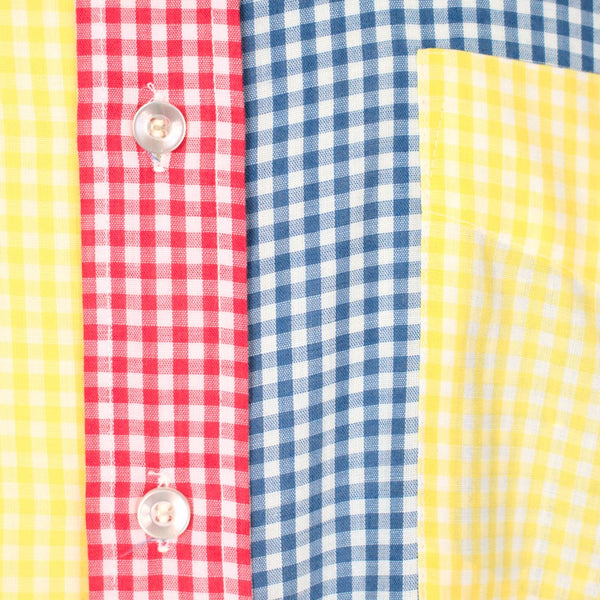1950s Vintage Rainbow Gingham Shirt Cats Like Us