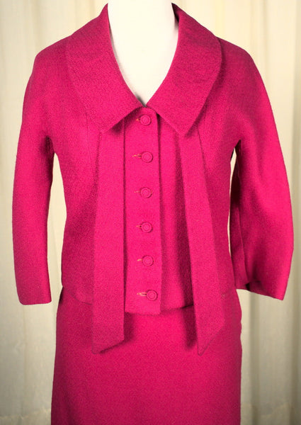 1950s Vintage Raspberry Pink Suit Cats Like Us