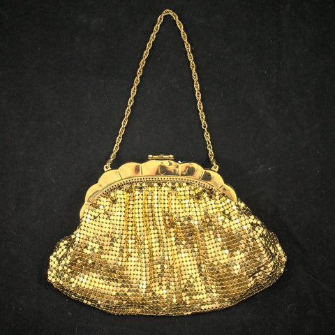 1950s Vintage Rhinestone Mesh Handbag Cats Like Us