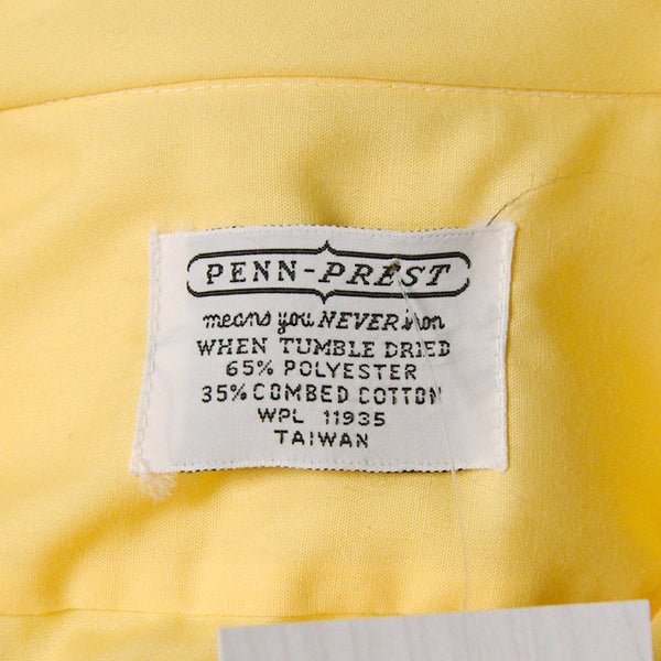 1950s Vintage SS Yellow Shirt Cats Like Us