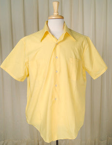 1950s Vintage SS Yellow Shirt Cats Like Us