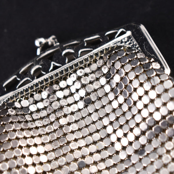 1950s Vintage Silver Mesh Change Purse Cats Like Us