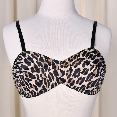 1950s Vintage Vanity Fair Leopard Bra Cats Like Us
