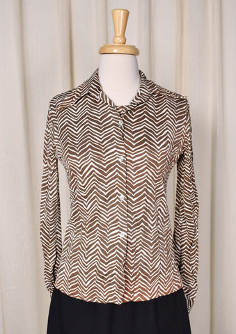 1960s Animal Print Shirt Set Cats Like Us
