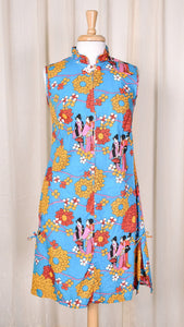 1960s Asian Ladies Vintage Shift Dress Cats Like Us