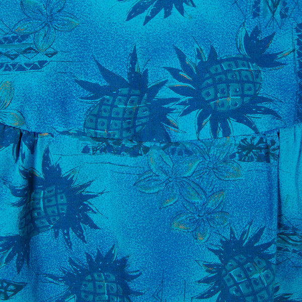 1960s Blue Pineapple Muu Muu Cats Like Us