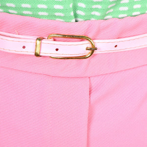 1960s Bright Pink Belt Pants Cats Like Us