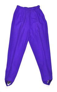 1960s Bright Purple Stirrup Pants Cats Like Us