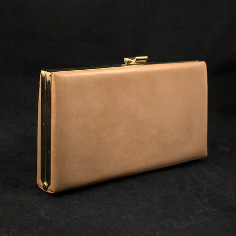 1960s Brown Clutch Bag Cats Like Us