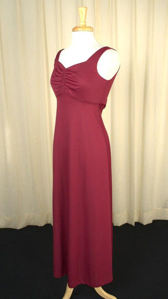 1960s Burgundy Capelet Maxi Cats Like Us