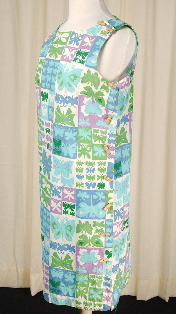 Vintage 1960s Butterfly Tiki Dress – Cats Like Us Vintage 1960s Butterfly Tiki Dress – Cats Like Us