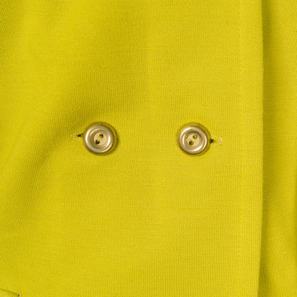 1960s Chartreuse Skirt Suit Cats Like Us