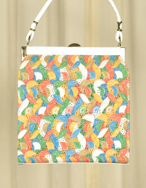 1960s Colorful Feathers Handbag Cats Like Us