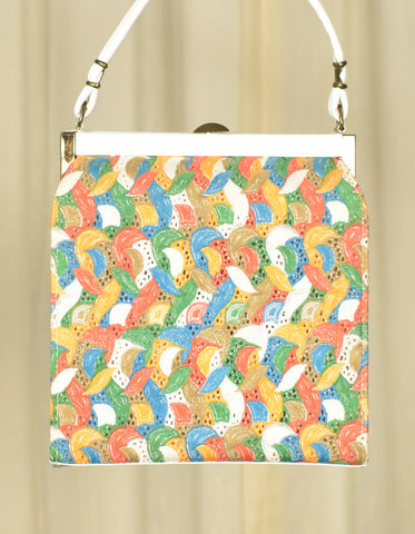 1960s Colorful Feathers Handbag Cats Like Us