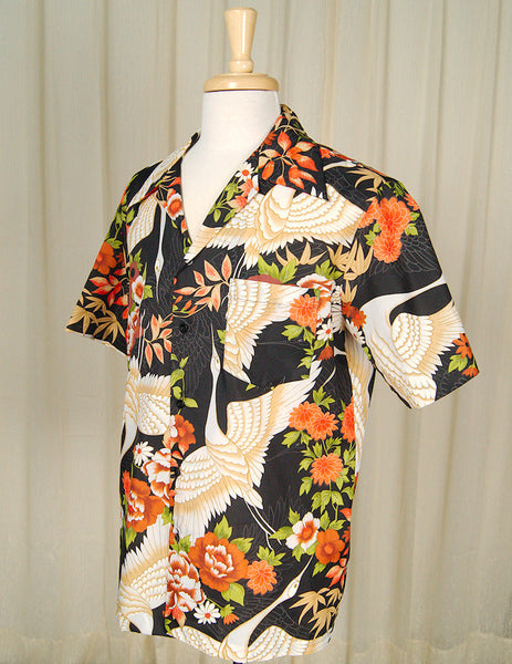1960s Crane Hawaiian Shirt Cats Like Us