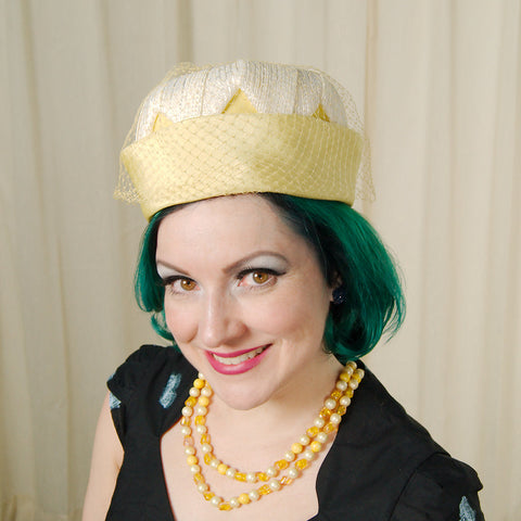 1960s Daisy Netting Hat Cats Like Us