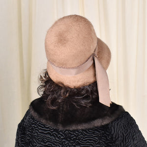 1960s Fuzzy Brown Vintage Hat Cats Like Us