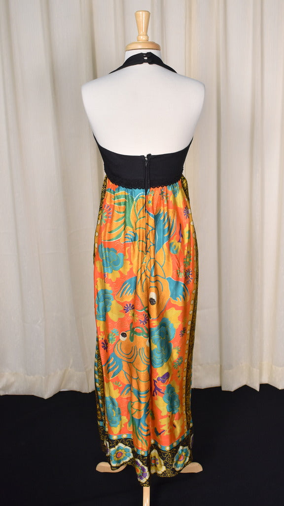 1960s Gold Fish Vintage Maxi Dress Set Cats Like Us 1960s Gold Fish Vintage Maxi Dress Set Cats Like Us