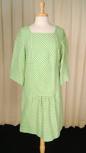1960s Green Houndstooth Dress Cats Like Us
