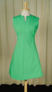 1960s Green Scooter Dress Cats Like Us