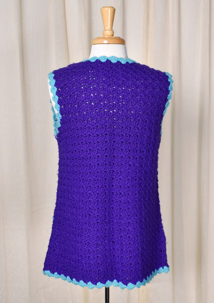 1960s Handmade Purple Vest Cats Like Us