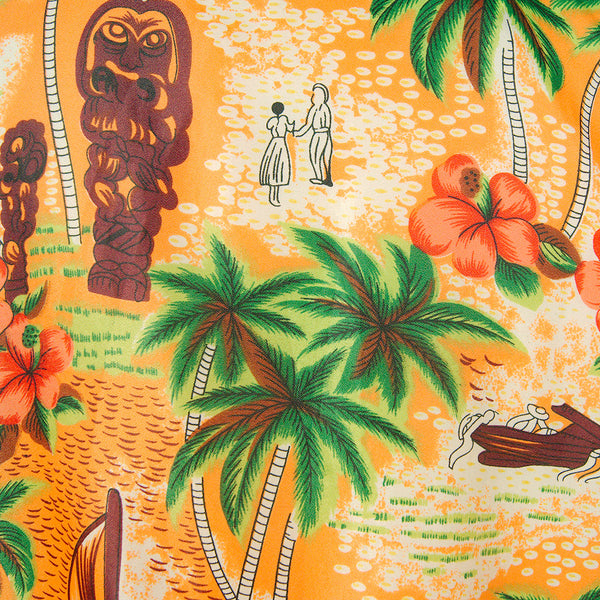 1960s Hawaiian Palm Tree Shirt Cats Like Us