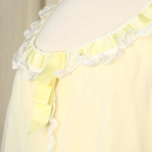 1960s Lace & Ribbon Night Gown Cats Like Us