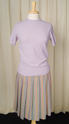 1960s Lavender SS Sweater Cats Like Us