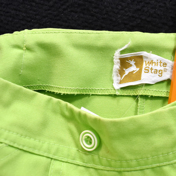 1960s Lime Button Wrap Skort Cats Like Us