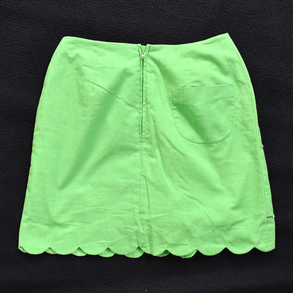 1960s Lime Green Scallop Skort Cats Like Us