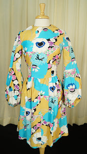 1960s Mad Men Puff Sleeve Dress Cats Like Us