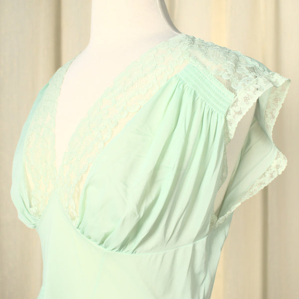 1960s NWT Sexy Mint Night Gown Cats Like Us