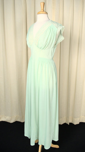 1960s NWT Sexy Mint Night Gown Cats Like Us