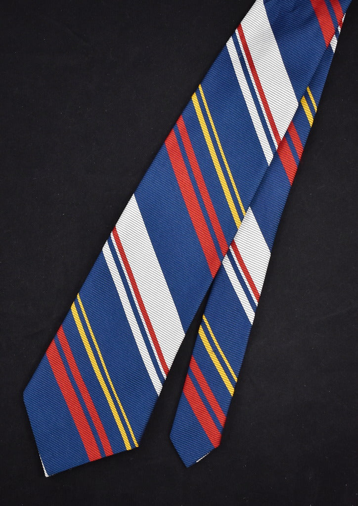1960s Navy & Silver Striped Tie Cats Like Us
