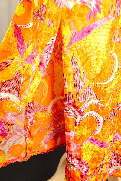 1960s Neon Cheongsam Maxi Dress Cats Like Us