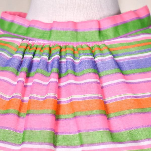 1960s Neon Pink Stripe Vintage Dress Cats Like Us