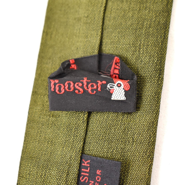 1960s Olive Green Skinny Vintage Tie Cats Like Us