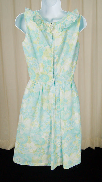1960s Pastel Floral Dress Cats Like Us