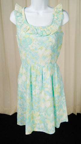 1960s Pastel Floral Dress Cats Like Us