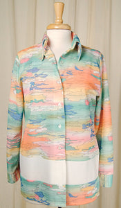 1960s Pastel Landscape Tank Set Cats Like Us