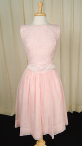 1960s Pink Bow Swing Dress Cats Like Us