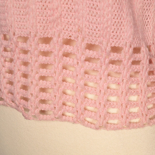 1960s Pink Crocheted Twin Set Cats Like Us